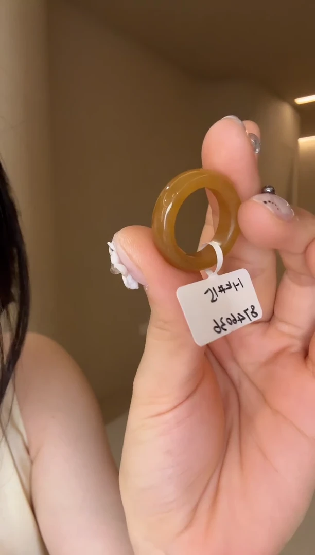 未镶嵌戒指和田玉15码全糖