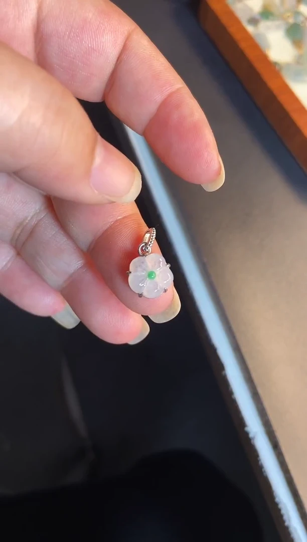 吊坠(不含链)银S925镶嵌翡翠1