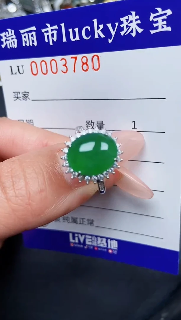 【闪购商品】翡翠颈饰银S925镶嵌3780