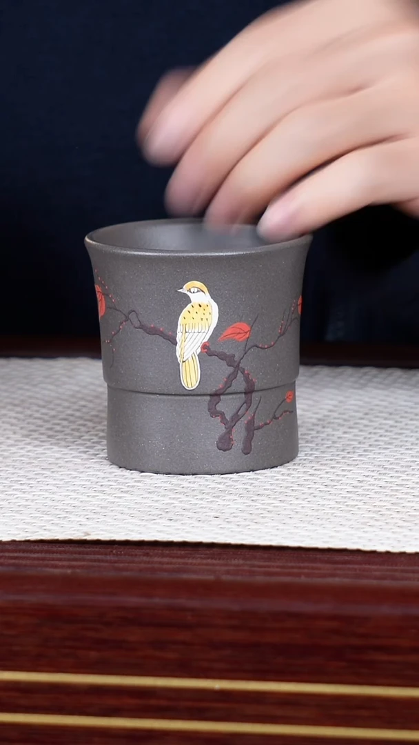 茶杯紫砂宜兴原矿紫砂 全手工制作
