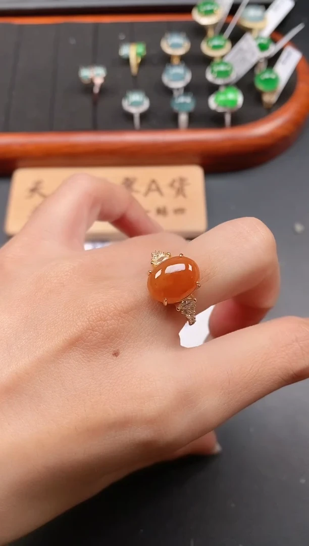 银S925镶嵌戒指翡翠11111