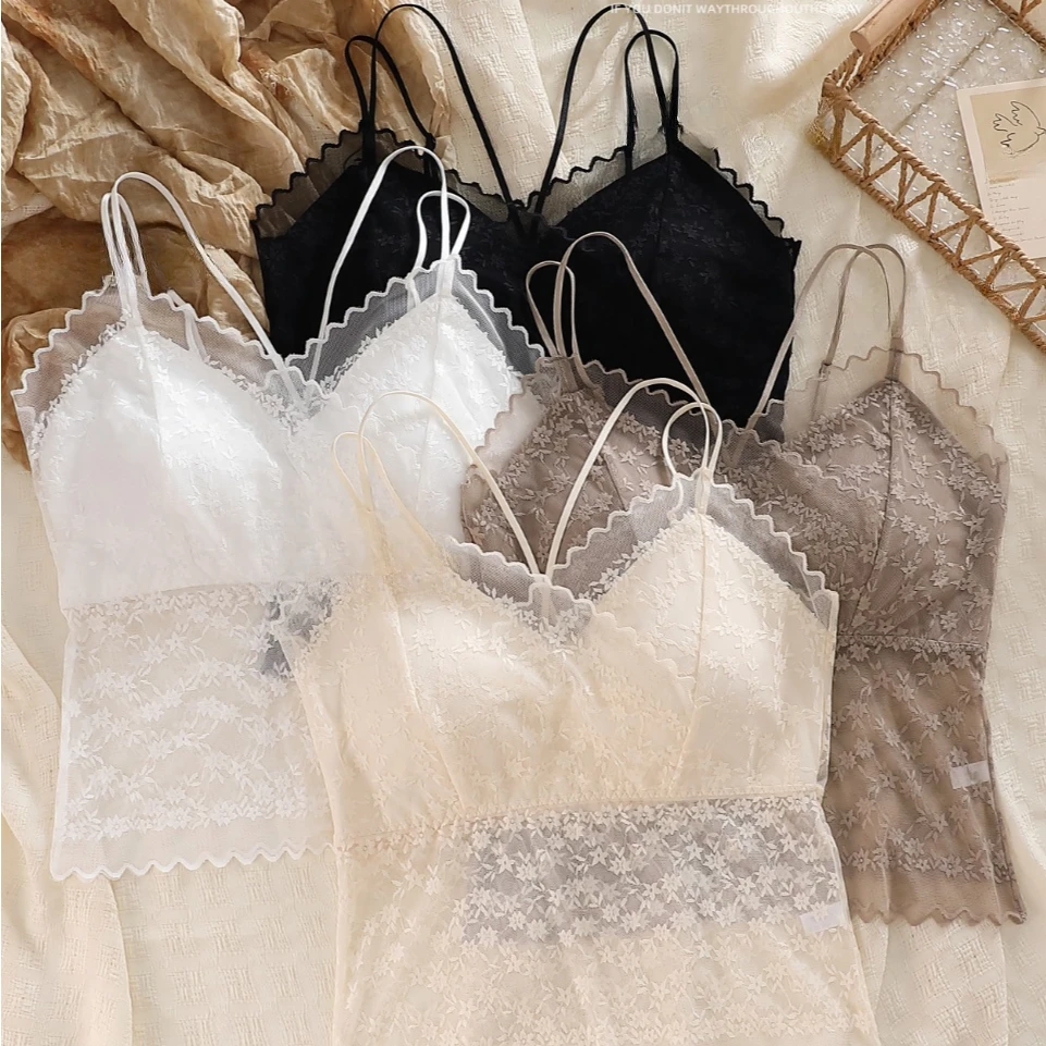 法式细带交叉美背2513