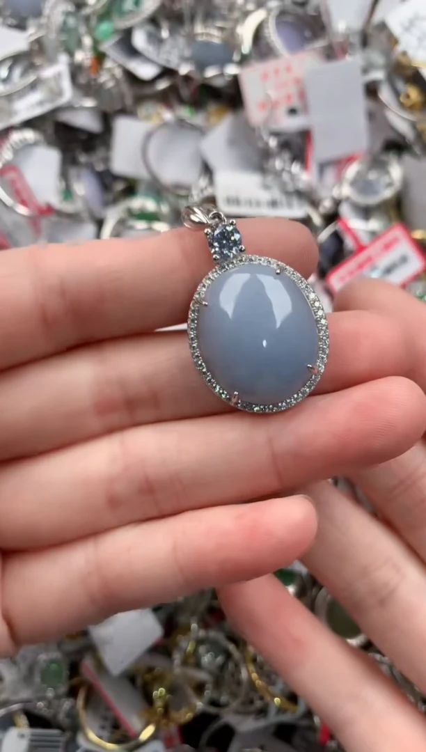 银S925镶嵌戒指翡翠333----8