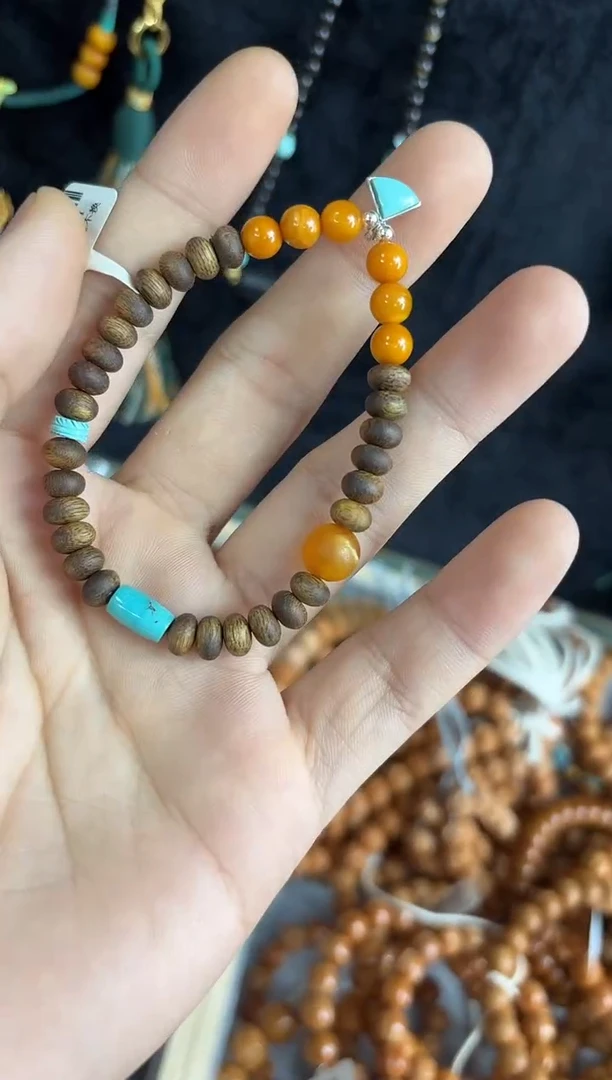 未镶嵌琥珀裸石发一件设计款