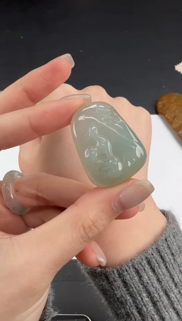 吊坠(不含链)未镶嵌翡翠翡翠饰品-135