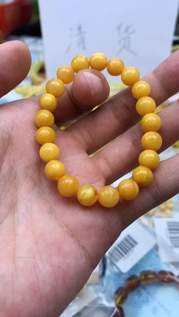 裸石蜜蜡未镶嵌手串卡8