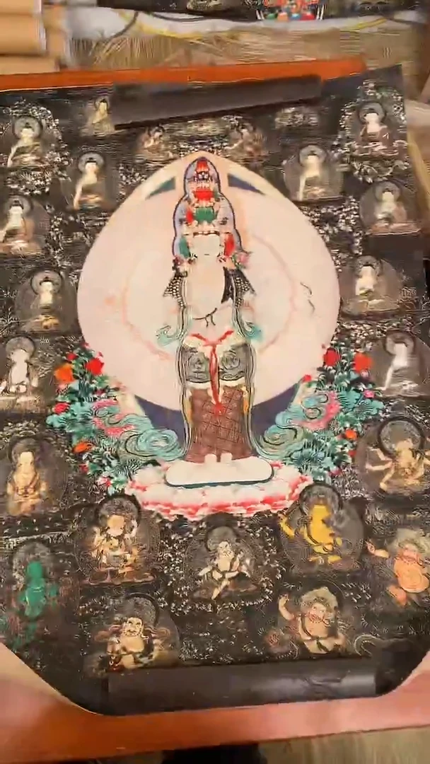 装裱画精美唐卡tk16009