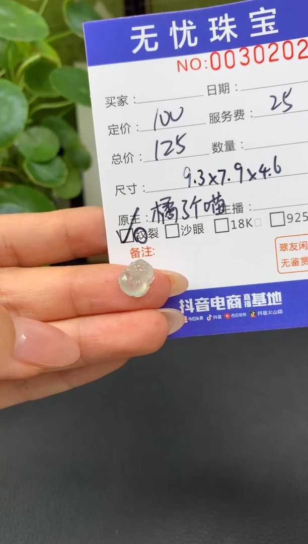 未镶嵌定制翡翠橘****）C167