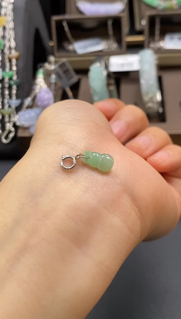 颈饰银S925镶嵌翡翠从*10986