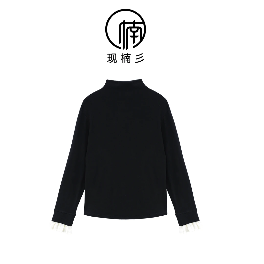 七七/【舒伯特】暖姜绒长袖显瘦气质内搭上衣XNS6206