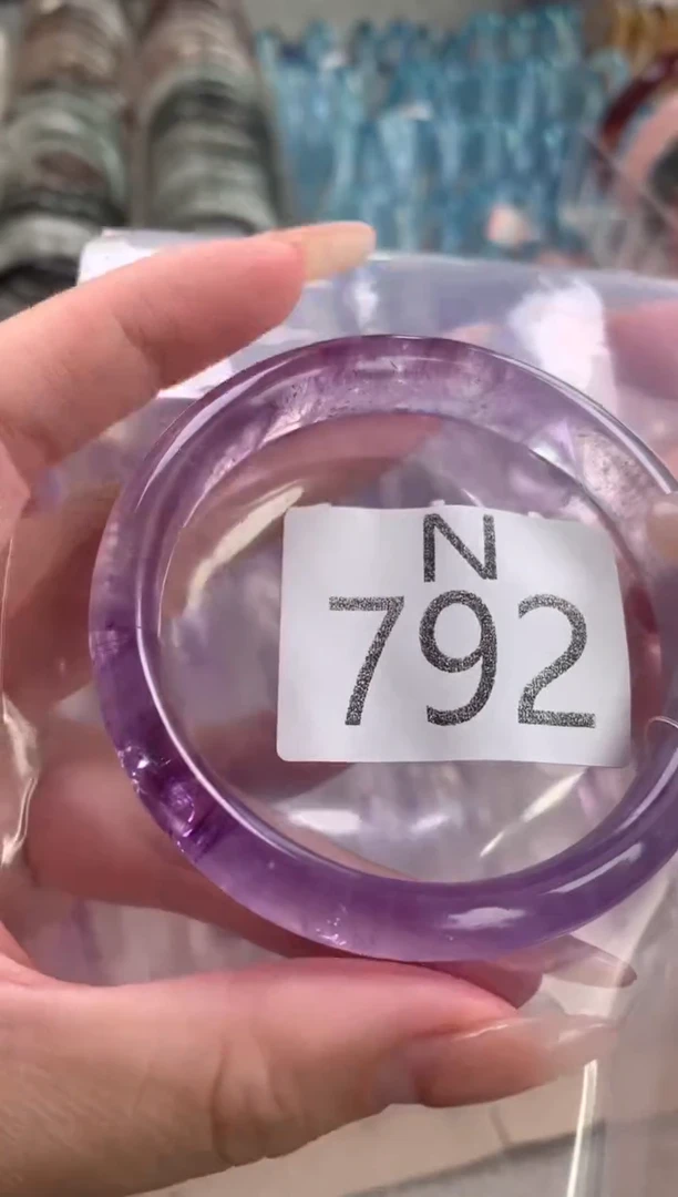 水晶珠宝半成品未镶嵌休**水水晶手镯792-56