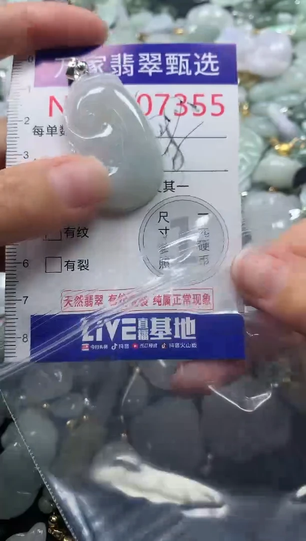 吊坠(不含链)未镶嵌翡翠7355