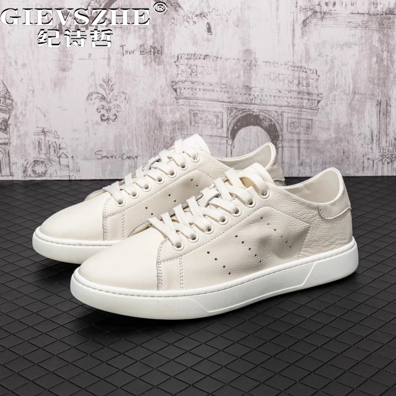 纪诗哲男鞋轻便透气百搭运动鞋子男款时尚潮流小白鞋舒适休闲板鞋