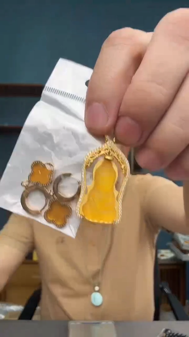 裸石琥珀未镶嵌29（有瑕介意勿拍）一套