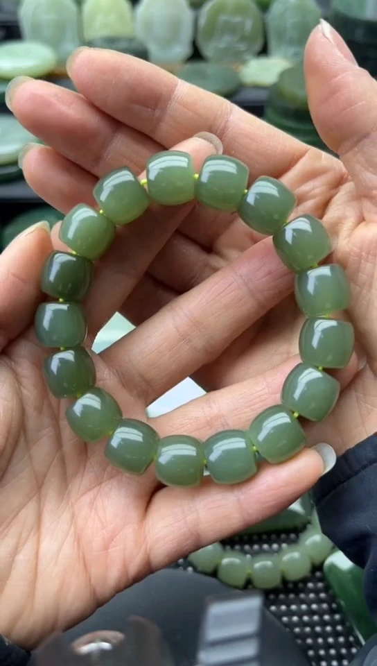 未镶嵌和田玉珠宝半成品手串