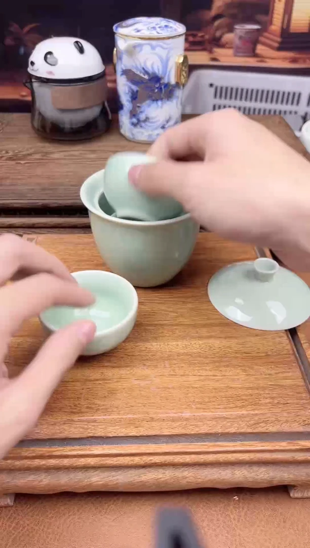 【闪购商品】陶瓷茶具摆件茶叶罐