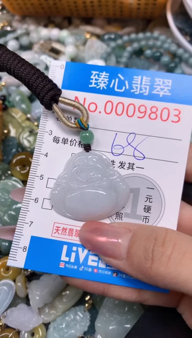 【闪购商品】翡翠颈饰未镶嵌含绳0009803