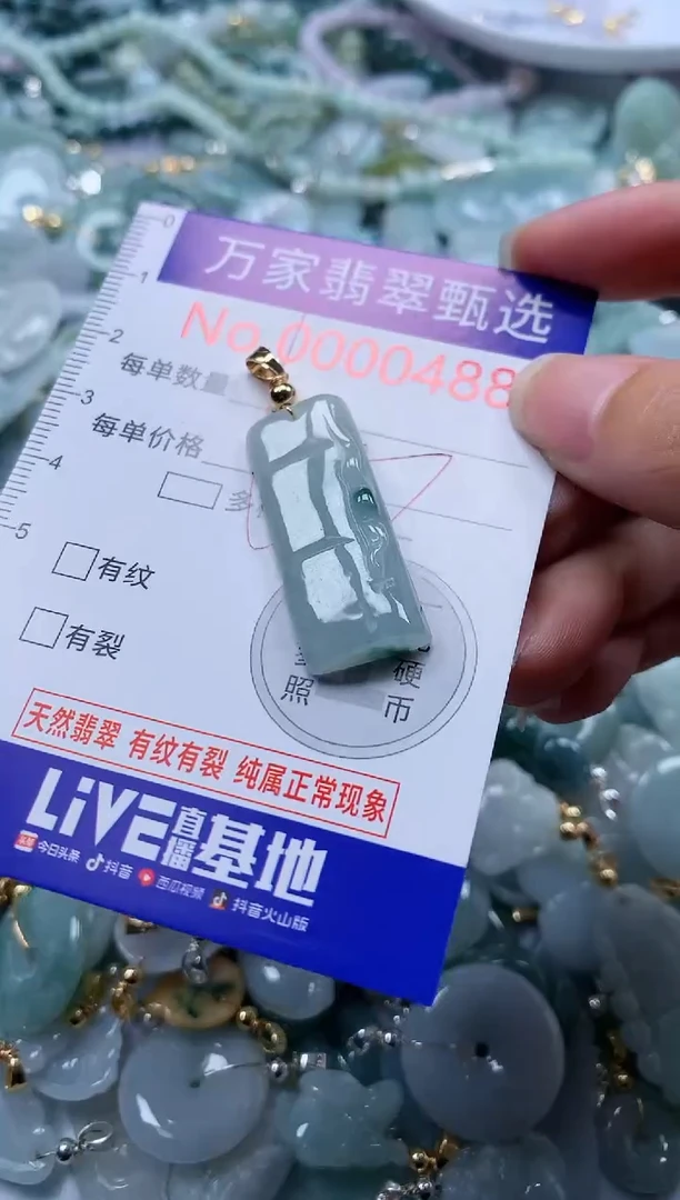 翡翠未镶嵌吊坠(不含链)488