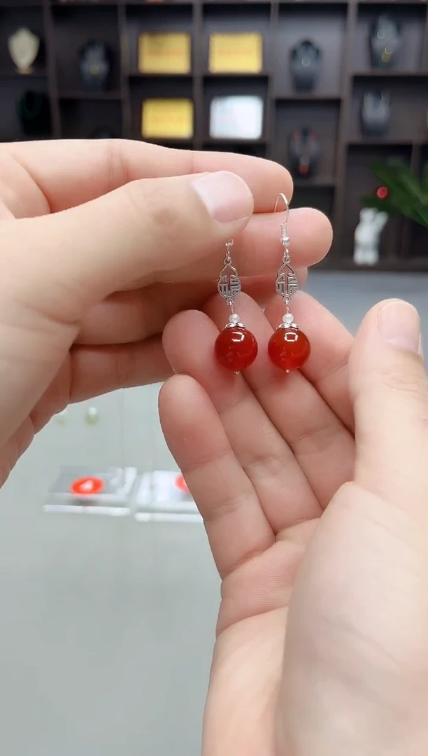 未镶嵌耳饰玛瑙/玉髓230000