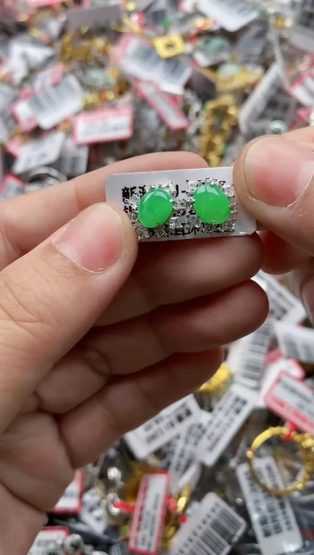 【闪购商品】翡翠戒指银S925镶嵌44444---7