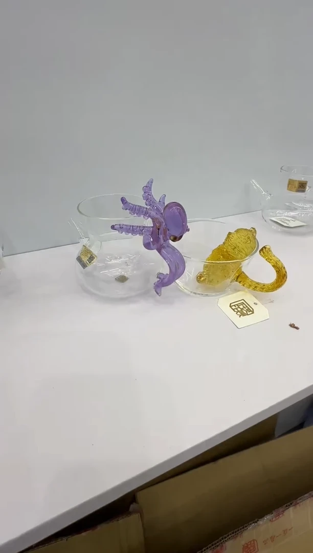 海神八爪鱼公道杯加泡澡猫主人杯晶焱金标