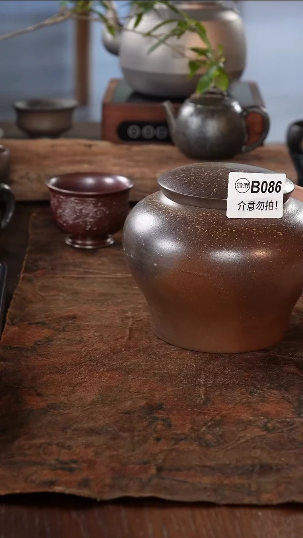 广西钦州坭兴陶纯手工纯柴烧杯