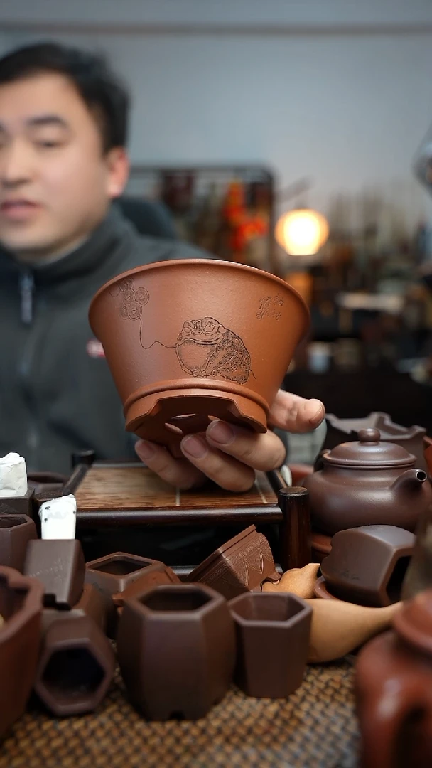 紫砂花盆正*長木軒精品紫砂