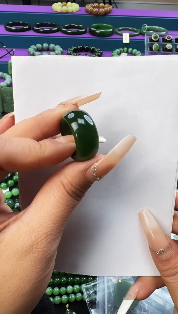 未镶嵌戒圈和田玉卡17.7戒圈