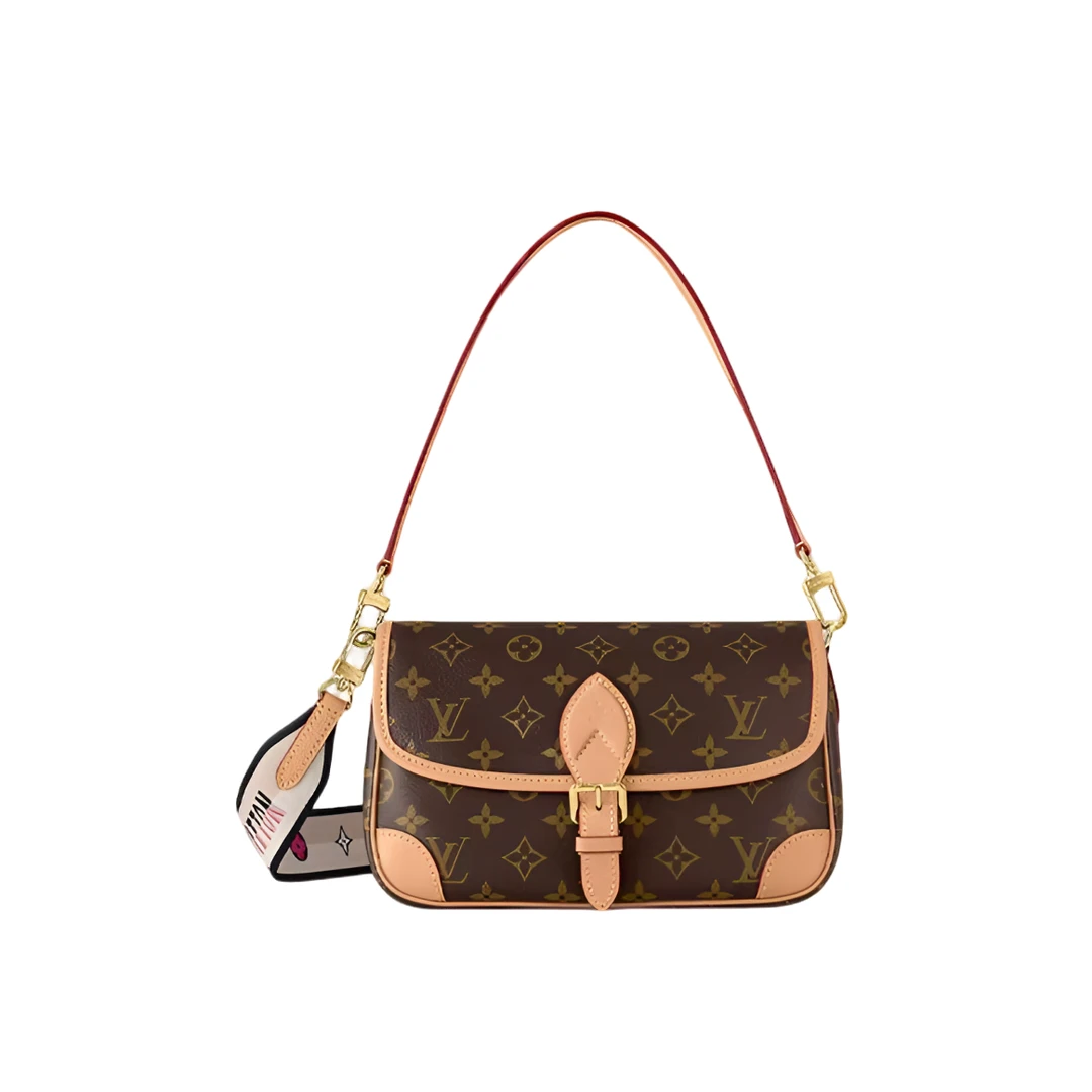 未使用 LouisVuitton/路易威登 【tvb识货】法棍米黑/玫红肩带