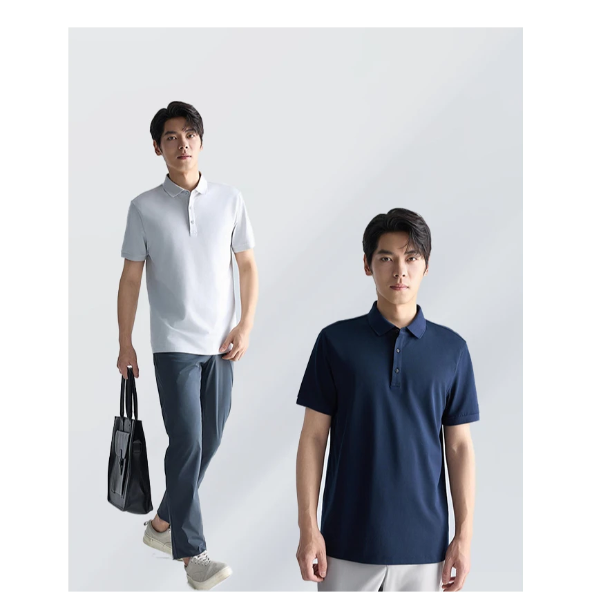 利郎【多巴胺莫代尔凉感】夏季冰萃透气速干翻领弹力多彩POLO衫