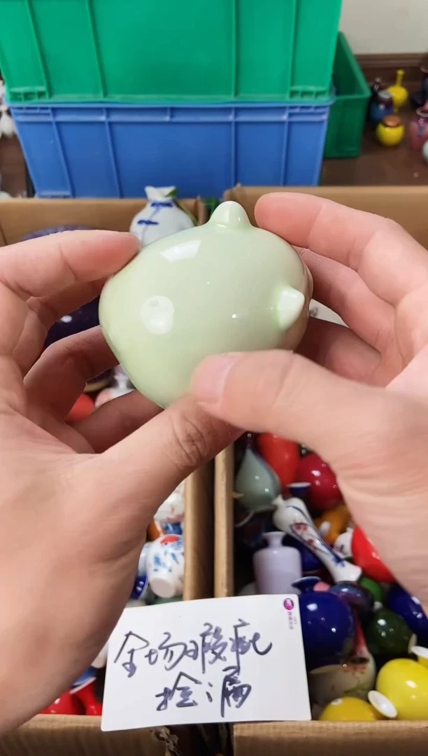 摆件1.2晚微瑕小花瓶摆件100