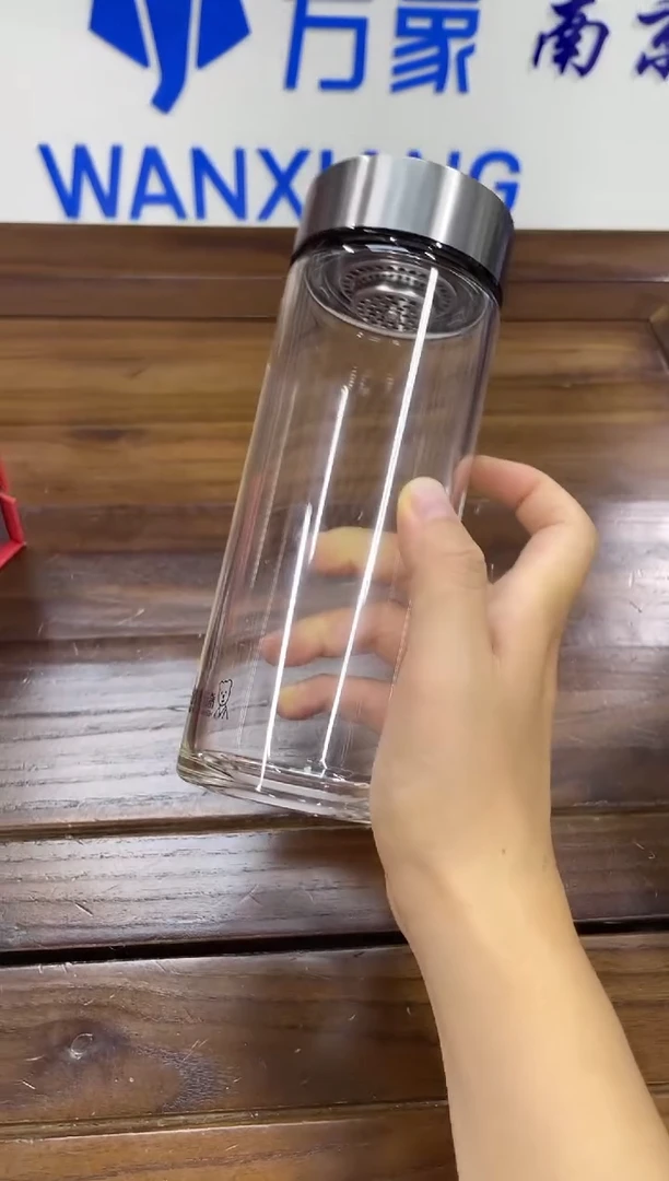 高硼硅玻璃盖子款希诺单层玻璃杯1210-530ML