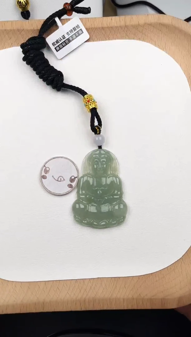 颈饰未镶嵌翡翠孤品-21