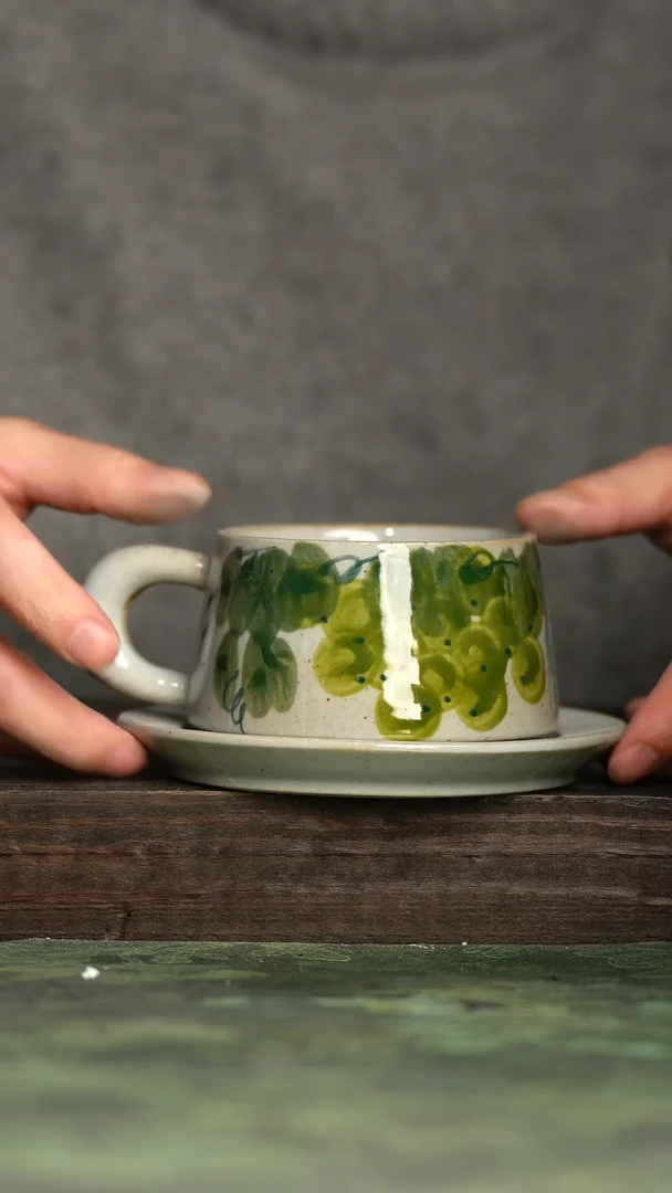 【闪购商品】杯青诗手工手绘瓷器