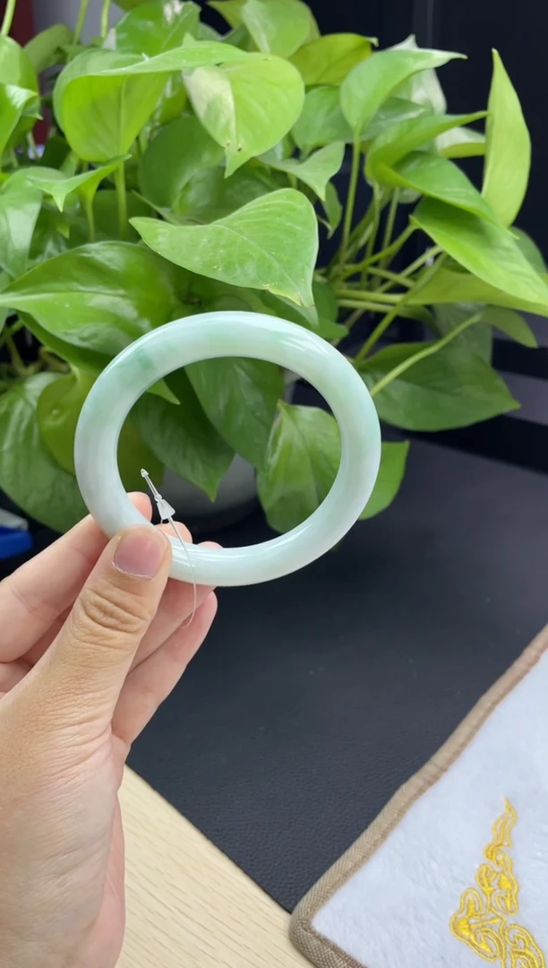 未镶嵌手镯翡翠17#天然A货翡翠手镯57-59圈口