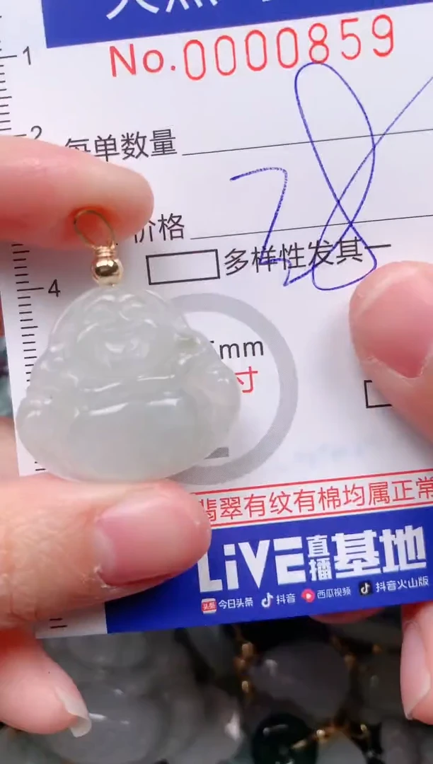 【闪购商品】翡翠挂件未镶嵌00000859