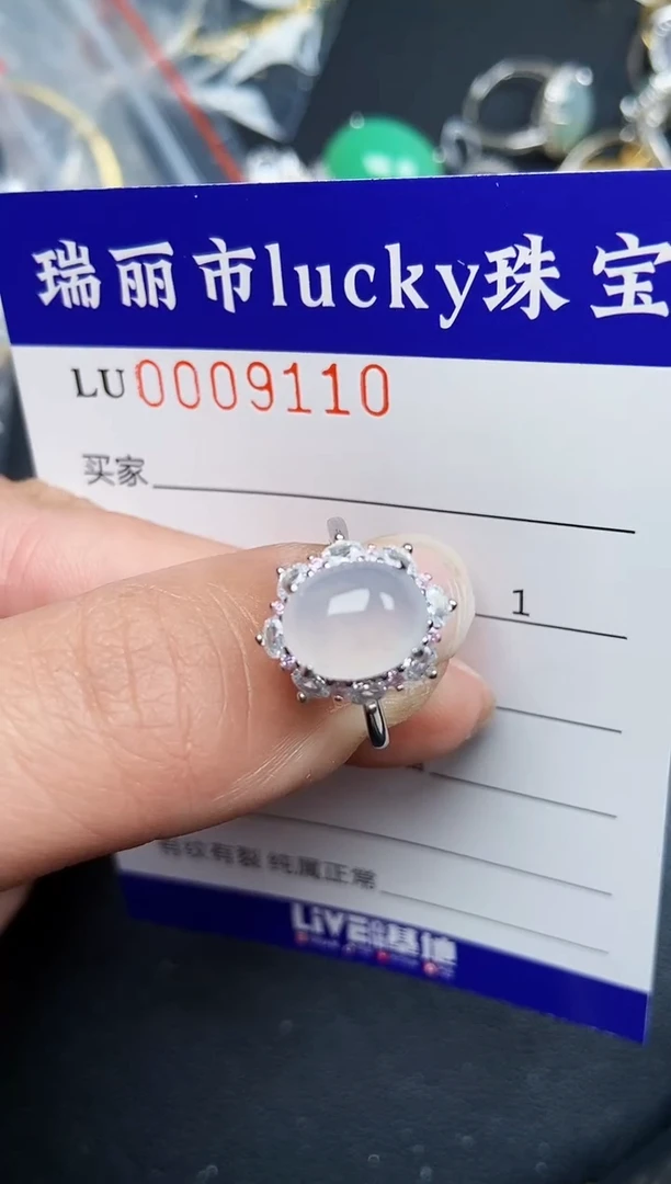 【闪购商品】翡翠颈饰银S925镶嵌9110