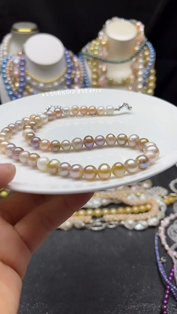 颈饰未镶嵌淡水珍珠多人