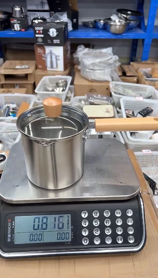 【闪购商品】不锈钢油炸锅带蒸架