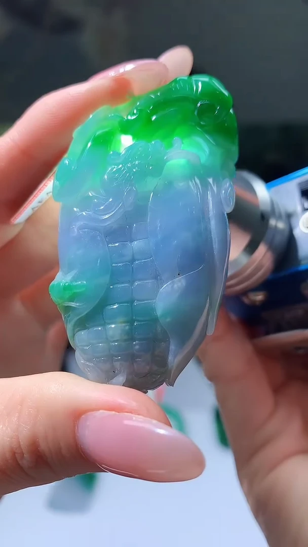 【闪购商品】定制翡翠未镶嵌5143jj-毛货挂件