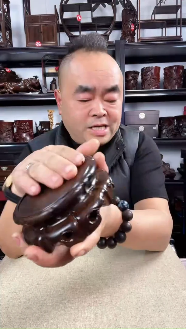 木老李红木工艺品转如意