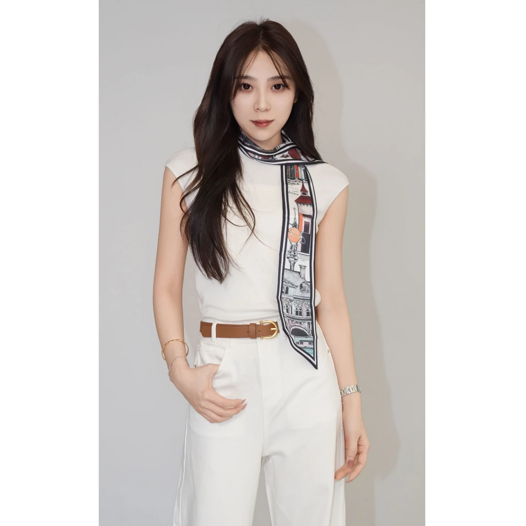 Vero Moda针织衫【法式典雅】春季丝巾无袖半高领千金325124064