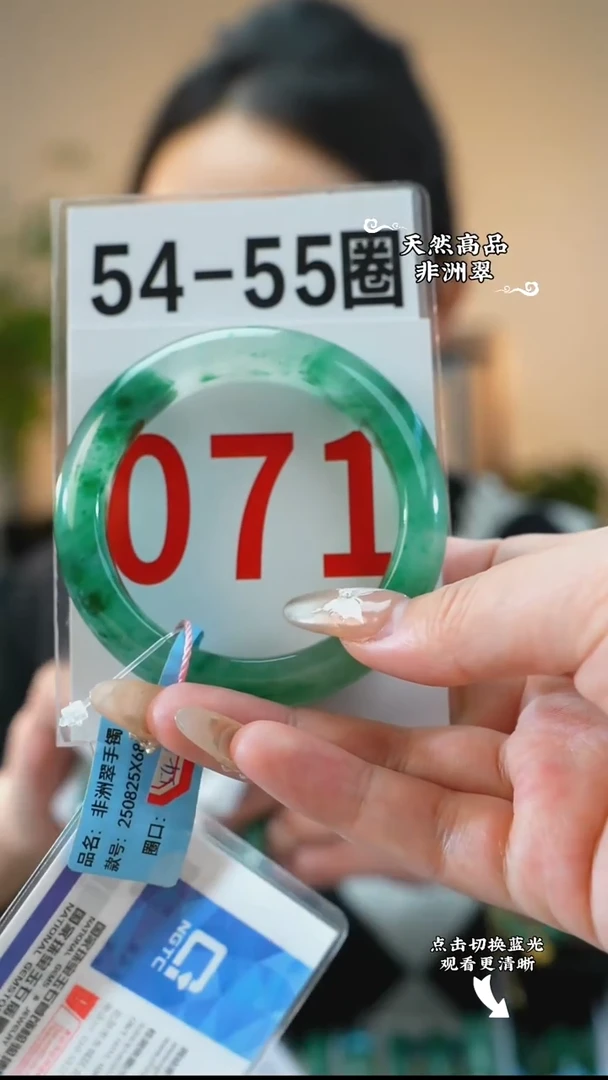 未镶嵌手镯石英质玉（非洲翠）54