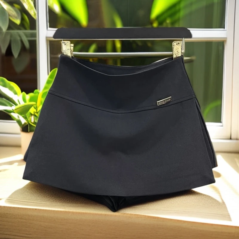 防走光西装半身裙女新款短裙高腰显瘦辣妹裙裤开叉包臀裤裙春秋