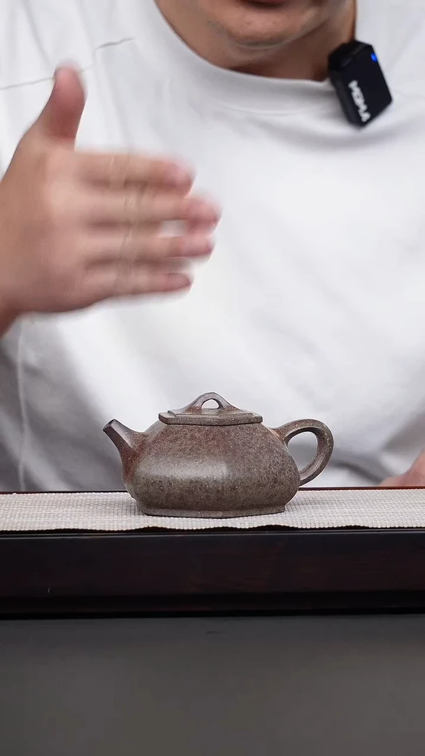 茶壶紫砂韩惠琴·柴烧六方石瓢