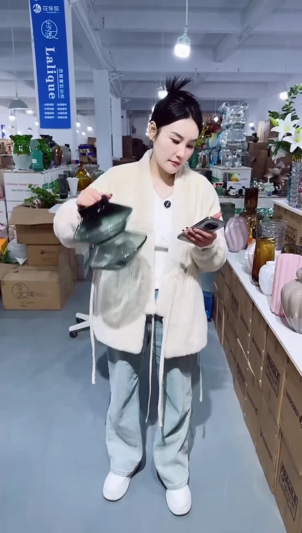 【闪购商品】无铅玻璃UU外贸仓-微瑕花瓶--JRD6