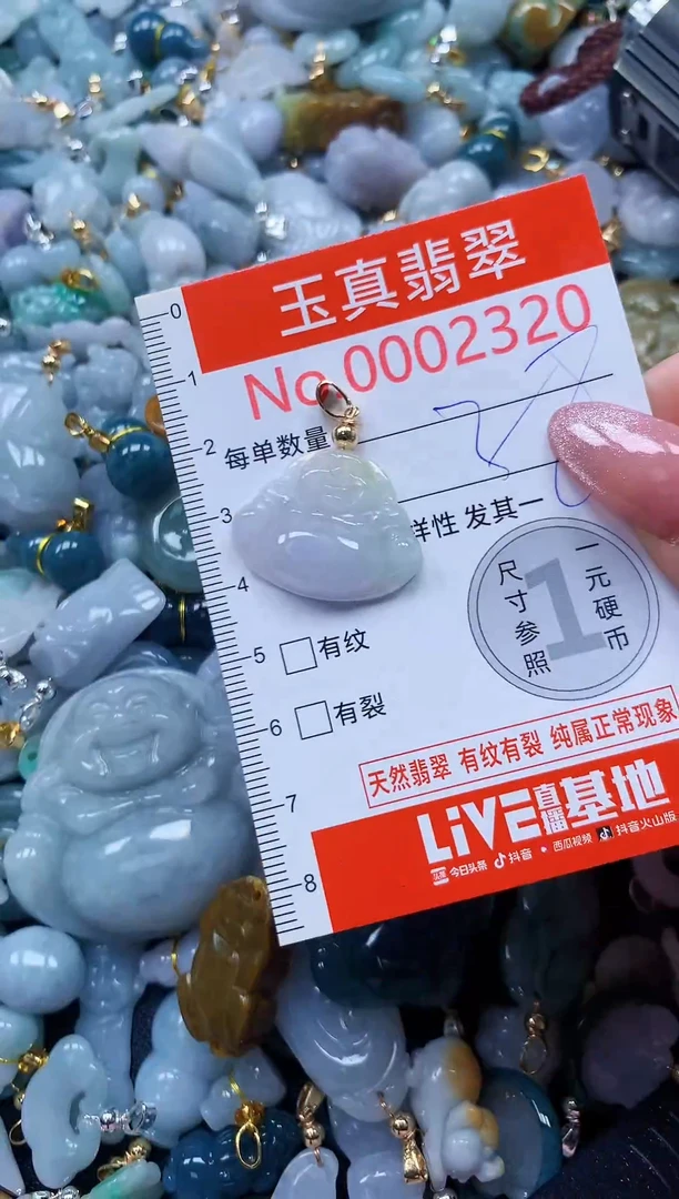 翡翠未镶嵌吊坠(不含链)2320