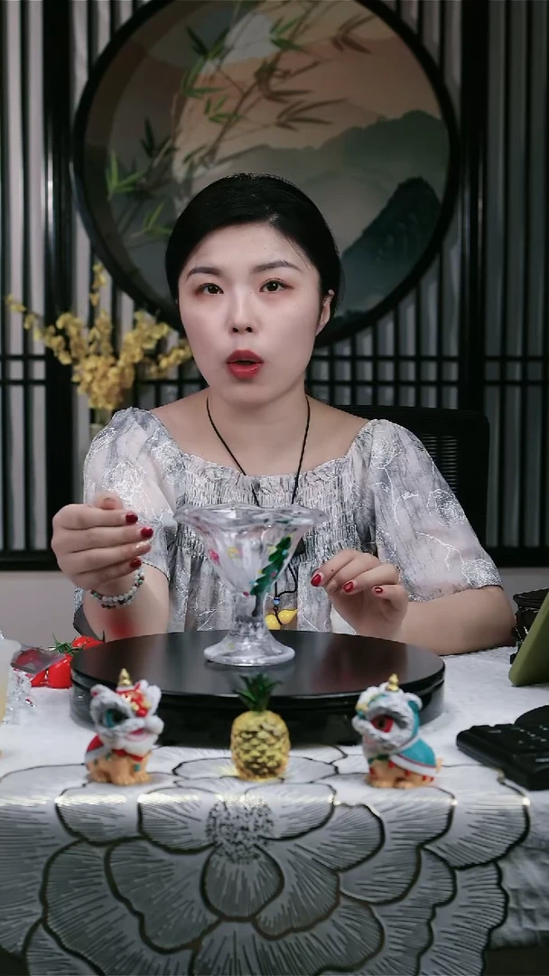 水晶玻璃无手柄款圣诞树小吃碗