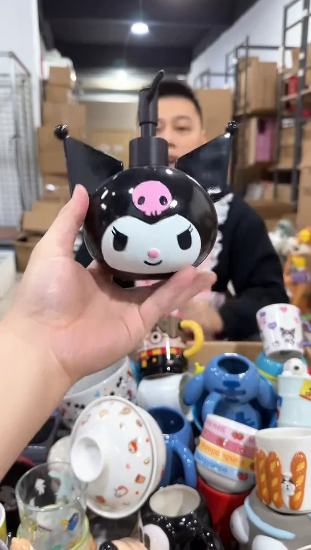 瓷片库洛米头按压瓶