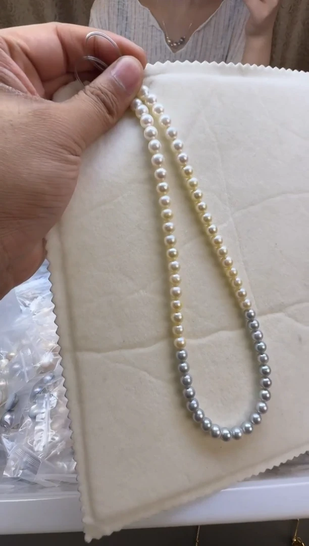 海水珍珠未镶嵌颈饰akoya项链